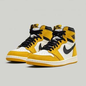 NIKE AIR JORDAN 1 RETRO HIGH OG YELLOW OCHRE/BLACK-SAIL イエローオークル エアジョーダン1　27cm【新品】