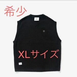 レア 極美品 WTAPS 22AW DITCH VEST 黒 BLACK XLサイズ ダブルタップス KNIT ニット ベストSWEATER ブラック TET 西山徹