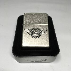 【美品】ZIPPO ジッポー CAMEL キャメル バイカーエンブレム メタリック Biker Wings Antique Silver【IK-00535】