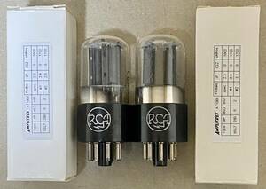 ■USED36738■ RCA 6SL7GT（ブラックプレート、ボトムゲッター）NOS-SPEC　Gm双極マッチドペア