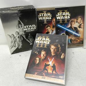 I1205G3 スターウォーズ STAR WARS DVD 4巻セット Ⅰ〜Ⅵ BONUS MATERIAL セル版 洋画 ジョージ・ルーカス クローンの攻撃 シスの復讐 他