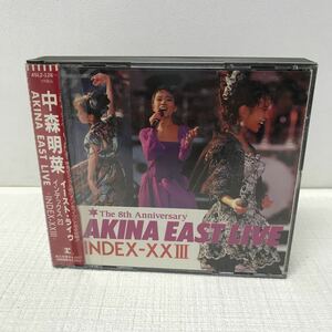 I1214A3 中森明菜 AKINA EAST LIVE INDEX-XXⅢ CD 2枚組 音楽 邦楽 昭和歌姫 / TATTOO / DESIRE / スローモーション / 少女A / 難破船 他