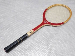  Kawasaki KAWASAKI wooden wood tennis racket Lady Merit