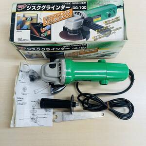 【S-11.2】1円～【KENOH GOLD】DISK GRINDER/ジスクグラインダー/ディスクグラインダー DG-100 電動工具/DIY/研磨機 通電確認〇