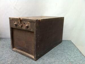 古い木製 道具箱 工具箱 39×23×高さ23.5㎝