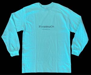 ティファニーブルーが可愛いFUCKER & Co. ロングT shirt Sサイズ