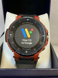 【店頭展示美品】CASIO PROTREK Smart WSD-F30RG Smart Outodoor Watch プロトレックスマート　スマートウォッチ Wear OS by Google 