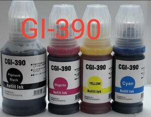 キャノンプリンターインクGI-390互換 インクボトル 4色セット