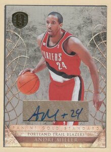 10-11 Panini Gold Standard Andre Miller Auto /199