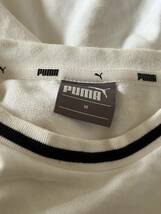 中古 プーマ シャツ ホワイト レディース Mサイズ PUMA 服 ブランド 夏 春 インナー 半袖 トップス ワンポイント ワンピース シンプル_画像7