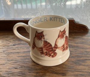 エマブリッジウォーター ねこのマグカップ Emma Bridgewater Cats & dogs 茶トラ マグカップ 英国製 USED