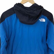 Nm180-29 良品 THE NORTH FACE ノースフェイス PERTEX エニータイム ウィンド フーディ ジャケット パーカー NP72184 ブルー メンズ M_画像6