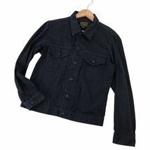 AH681 ALPHA INDUSTRIES アルファインダストリーズ 長袖 Gジャン型 ジャケット 上着 黒系 綿100% メンズ M_画像1