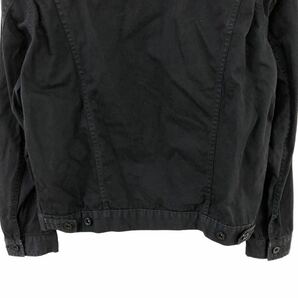 AH681 ALPHA INDUSTRIES アルファインダストリーズ 長袖 Gジャン型 ジャケット 上着 黒系 綿100% メンズ Mの画像7