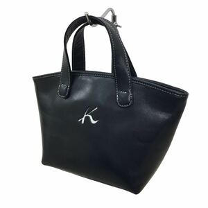 D497 Kitamura キタムラ ミニバッグ レザー ハンドバッグ ミニマムバッグ 手持ち かばん カバン 鞄 バッグ BAG ブラック 実寸参考