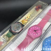 M236 swatch スウォッチ 腕時計 10本 まとめ売り アナログ クォーツ クロノグラフ スケルトン まとめ 卸 稼働品あり_画像6