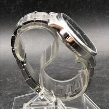 M247 美品 稼働品 ORIENT オリエント ER02-C8-B レインボーディスク 裏スケルトン オートマチック 自動巻 メンズ 腕時計 シルバー _画像4