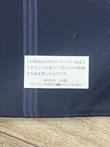 US51【1円～】未使用 美品 バーバリー ハンカチ 縦横46センチ 紳士 ブルー シンプル ハイブランド おしゃれ _画像3