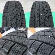 ヴィッツ 165/70R14 冬用2021年バリ山スタッドレス 85%-90%山 ブリヂストン BLIZZAK VRX3 4本 4穴PCD100 5J +42 アクア ポルテ 中古新潟_画像10