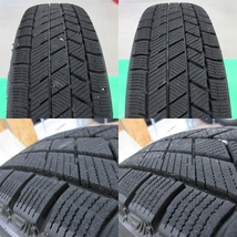 ヴィッツ 165/70R14 冬用2021年バリ山スタッドレス 85%-90%山 ブリヂストン BLIZZAK VRX3 4本 4穴PCD100 5J +42 アクア ポルテ 中古新潟_画像9