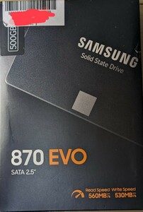 未使用品 未開封 Samsung 870 SSD 500GB MZ-77E500B/IT SATA3 サムスン 換装に！