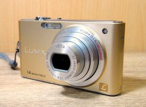 【中古】Panasonic パナソニック LUMIX DMC-FX66 ゴールド 非売品Mini三脚付き コンパクトデジタルカメラ