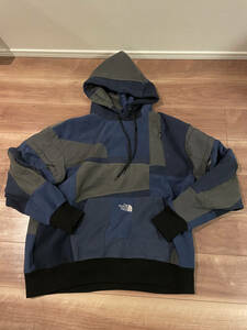 OLDPARK OVERSIZED HOODIE THE NORTH FACE 青・グレー サイズ FREE（XL相当）