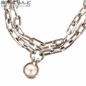 101699695 ティファニー TIFFANY&Co. フレッシュウォーターパール ネックレス シルバー SV925 パール ハードウェア チェーン レディース