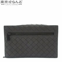 101702303 ボッテガヴェネタ BOTTEGAVENETA セカンドバッグ グレー レザー セカンドバッグ メンズ イントレチャート A_画像1