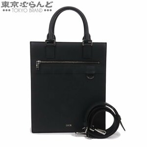 101702287 ディオール・オム DIOR HOMME サファリ トートバッグ 1ESSH187UMJ H03E ブラック レザー 2ｗAY ショルダーバッグ ユニセックス A