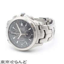 101701965 1円 タグホイヤー TAG HEUER リンク オートマティック クロノグラフ CJF2110 ブラック SS 腕時計 メンズ 自動巻_画像2