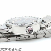 101688338 ブルガリ BVLGARI ブルガリブルガリ BB23S グレー SS ダイヤモンド 12PD 腕時計 レディース クォーツ式 電池交換済 仕上済_画像6