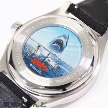 101669869 アンダーン UNDONE JAWS UNIVERSAL ユニバーサル BLOCKBUSTER ブラック SS 316L 黒文字盤 限定 腕時計 メンズ 自動巻 希少_画像4
