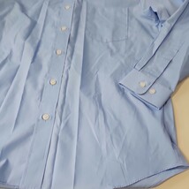 スクールシャツ　制服シャツ　M　日本製　　ブルー　_画像3