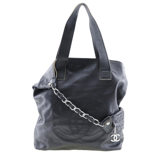 CHANEL シャネル 2WAYショルダー ハンドバッグ カーフ 黒 レディース【I211723019】中古