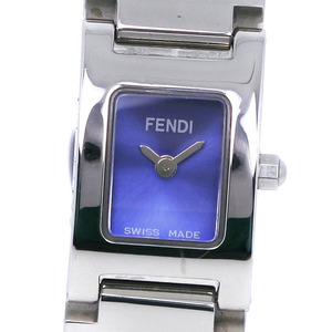 FENDI Fendi 3150L wristwatch SS quarts analogue display lady's purple face [I180123030] used 