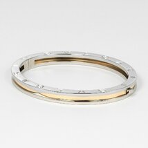 ブルガリ BVLGARI ビーゼロワン ブレスレット バングル K18 YG イエローゴールド SS ステンレススチール【I211323199】中古_画像7