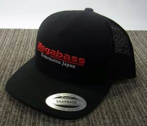 YI キ12-214 MEGABASS CAP CLASSIC SNAPBACK BLACK/RED クラシックスナップバック・ブラック/レッド メガバスオリジナルキャップ 帽子