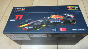 ★ブラーゴ burago 1/43 ミニカー オラクル レッド ブル レーシング RB18(2022) No.11, S.ペレス [No.BUR38062P1] 新品未開封