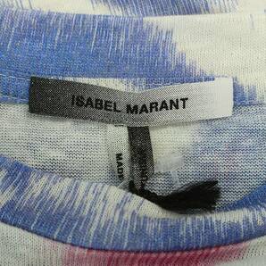 イザベルマラン ISABEL MARANT 21SS 21E016H サイズ:S ムラ染めクルーネックリネン長袖カットソー 中古 BS99の画像3