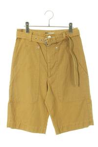 i The bell ma Ran ISABEL MARANT 21SS 21P005H size :36 belt attaching linen. military shorts used BS99