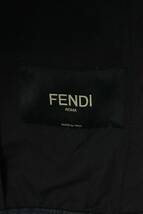 フェンディ FENDI FW0427 ACBE サイズ:48 ナイロンカモ切り替えジップアップデニムジャケット 中古 BS99_画像3