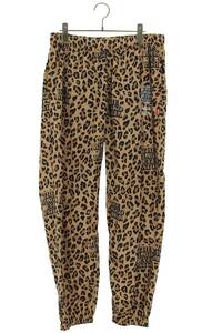  Wacko Maria WACKO MARIA black I patch size :M double name Leopard Logo nylon long pants used BS99