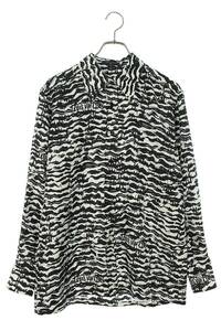  Louis Vuitton LOUISVUITTON 24SS RW241W AEK FPBL42 size :38 ink Tiger silk long sleeve shirt used SB01