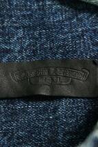 クロムハーツ Chrome Hearts LOOSEENDS LS CRS PATCH/ルーズエンド サイズ:L クロスパッチ装飾デニム長袖シャツ 中古 SJ02_画像3