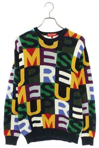 シュプリーム SUPREME 18AW Big Letters Sweater サイズ:S ビッグレターロゴニット 中古 BS99