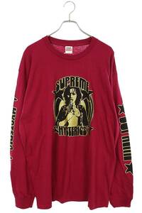 シュプリーム SUPREME ヒステリックグラマー 21SS L/S Tee サイズ:XL フロントプリント長袖カットソー 中古 BS99