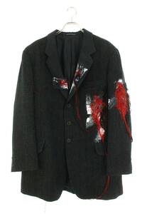 ヨウジヤマモトプールオム YOHJI YAMAMOTO POUR HOMME 20AW HR-J41-808 サイズ:3 タテハギテーラードジャケット 中古 BS99