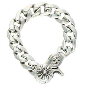 Chrome Hearts Chrome Hearts CLSC CHN LNK/Classic Link Clip Размер клипа: 13 Link Silver Bracelet Используется SJ02