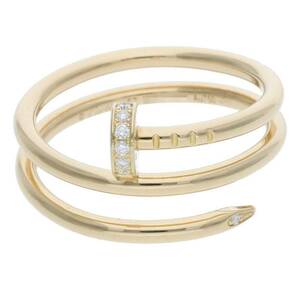 カルティエ Cartier JUSTE UN CLOU RING サイズ:17号 K18YGジュストアンクルダイヤリング 中古 SS13